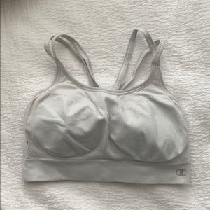 White champion sports bra